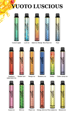Yuoto 22 Flavored E Cigs بدون أزرار ، سهل الاستخدام مع بطارية 1350mAh