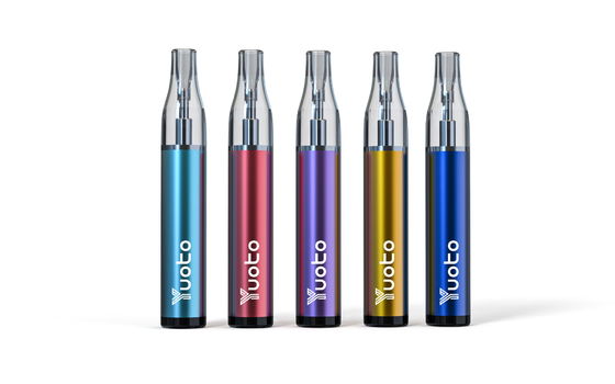 Yuoto Brand Mini Bar Vape طويلة الأمد 5 ألوان خزان زيت شفاف