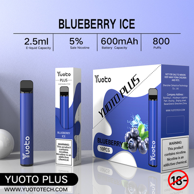 7W-12W E Cig Vape 100٪ أصلي Yuoto Plus 800 نفخة 3.5 فولت