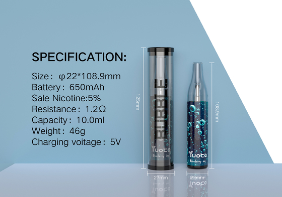 Yuoto Bubble 4000puffs 650 مللي أمبير في الساعة 10 مللي شبكة لفائف قابلة لإعادة الشحن VAPE غير قابلة للانفصال بينا كولادا Ecig Vapor