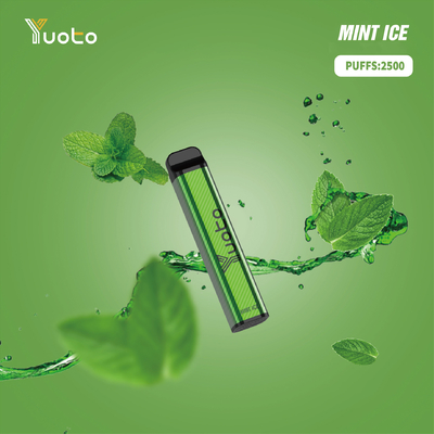 Yuoto XXL 2500puffs 1200mAh 7ml سائل شكل مربع يوتو المتاح vape yuotovape سخونة نكهة العنب vape pod