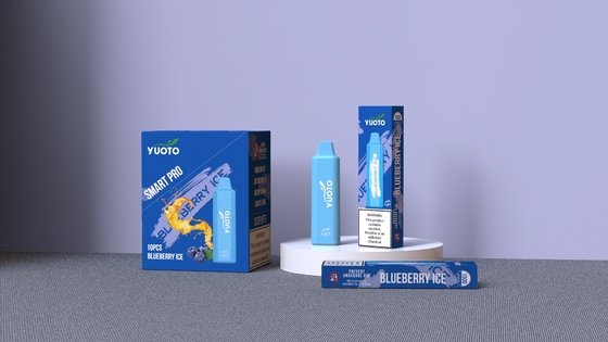 EMC ROHS MSDS Yuoto 1500 Puffs يمكن التخلص منها Vape 2-5٪ Mg 800mAh Battery 48g