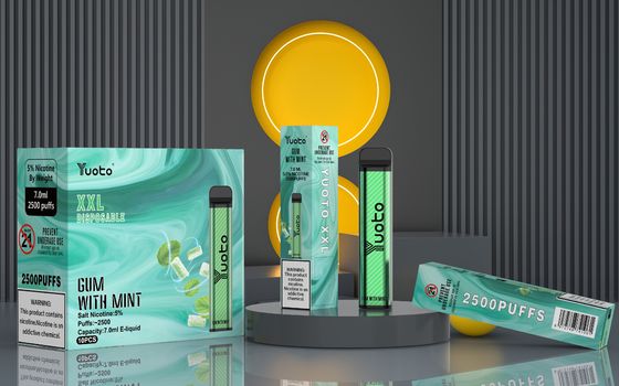 7 مل يوتو الـ Vape المستخدمة مرة واحدة XXL 2500 نفخات