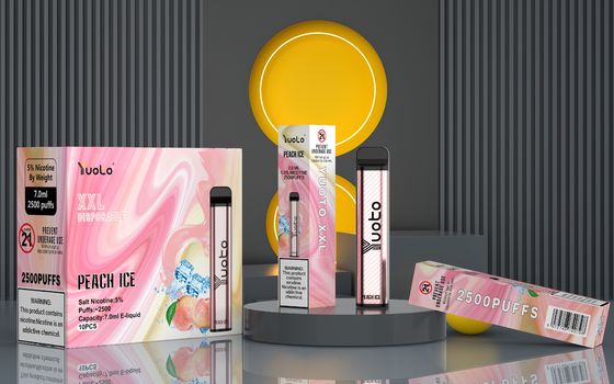 جهاز فيب XXL 2500 Puffs معتمد من DGM مصنوع من ملح النيكوتين