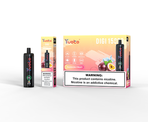 يوتو DIGI 15000 Puffs يوتو إستخدام مرة واحدة Vape مزدوج الشبكة لفائف وضعين